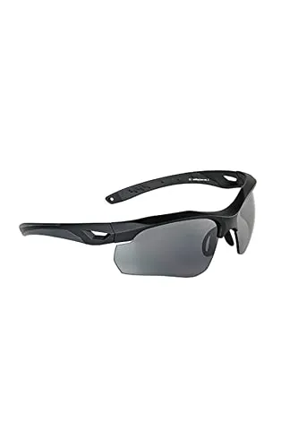 Swiss Eye Skyray Sonnenbrille 2 Austauschbare Objektive Schwarz Gummirahmen