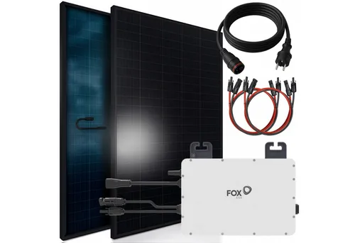 SUNNIVA® 1196W Balkonkraftwerk 800W - Komplettset mit Bifazialen Modulen - Solaranlagen: Hochwertiges Balkonkraftwerk mit 800W Wechselrichter und bifazialen Glas-Glas Modulen für maximale Energieeffizienz und einfache Installation.