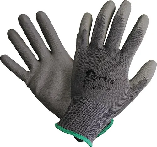 Fortis Handschuh Fitter Polyuretan / Nylon Größe 9 grau - (VPE: 12 Paar)