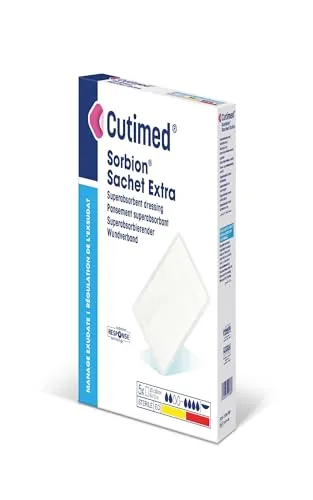 Cutimed Sorbion Sachet Extra Wundaufl. 7, 5 St - Wundversorgung - Cutimed Sorbion Sachet Extra Wundaufl. 7, 5 St - Hochabsorbierende Wundauflage für schnelle Heilung und optimalen Schutz, ideal für akute und chronische Wunden.