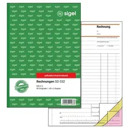 Sigel Formularbuch »Rechnung« SD032 gelb, 14.8x21 cm