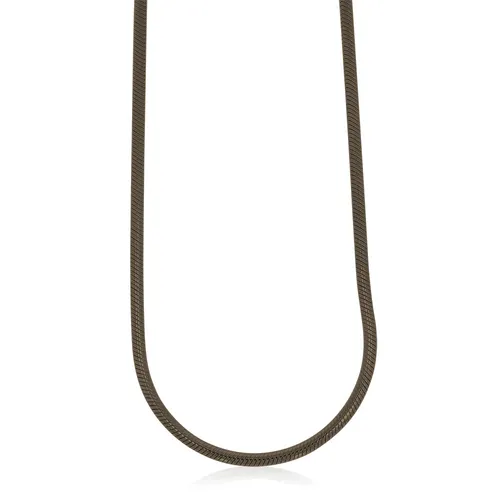 XEN Schlangenkette 42 cm lang aus 925 Silber black Rhodium (42 cm)