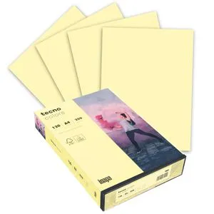 Inapa Kopierpapier tecno colors, 2100011341, A4, 120g/qm, hellgelb, 250 Blatt