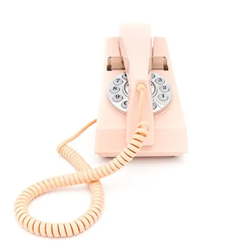 GPO GPOTRMP Trim Telephone Desktop Push-Button Telephone (Pink)