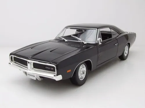 Maisto Dodge Charger R T (1969) - Modellauto 1:18, detailgetreu mit beweglichen Teilen und ideal für Sammler