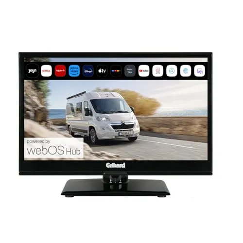 Gelhard Smart TV GTV1625 - 16 Zoll Full HD Fernseher mit Triple Tuner - Fernseher mit 178° Betrachtungswinkel, integriertem WLAN und SmartTV-Funktionen. Empfangen Sie digitales Fernsehen über DVB-C/T2/S2 ohne zusätzlichen Receiver.