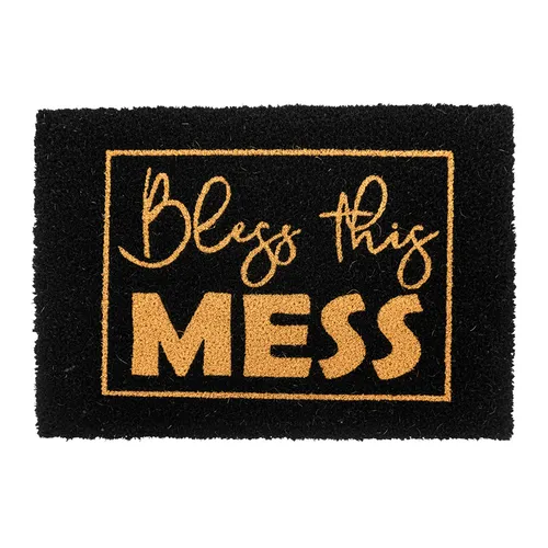 Fußmatte Kokos Schmutzteppich Außenfußmatte Schmutzfang mit Spruch 60 x 40 cm