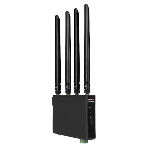 EDI D4G-7459AC - 4G LTE Industrial Router - Industrieller 5-Port Router mit 4G LTE, Plug-and-Play für sofortige Internetverbindungen und robustem Design für extreme Umgebungen.
