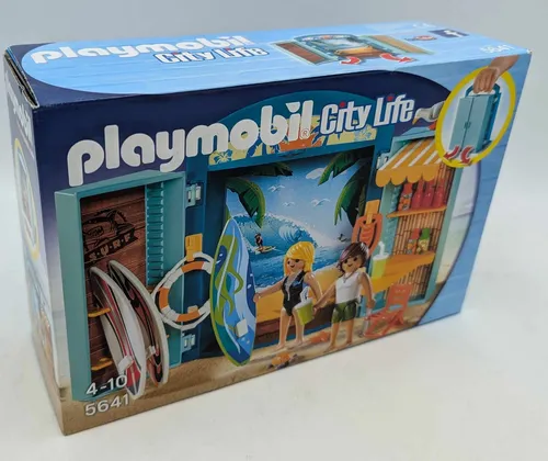 PLAYMOBIL 5641 Surf Shop Aufklapp Spiel Box Surfer Sportgeschäft Sport NEU