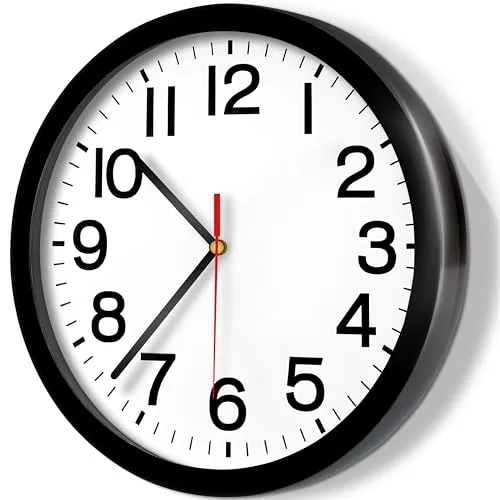 Retoo Wanduhr Lautlos 20 cm - Elegante Dekoration für Küche und Büro - Wanduhren in klassischem Design, lautloser Mechanismus für ruhige Räume und einfach zu installieren. Ideal für Wohnzimmer, Schlafzimmer und Eingangsbereich.