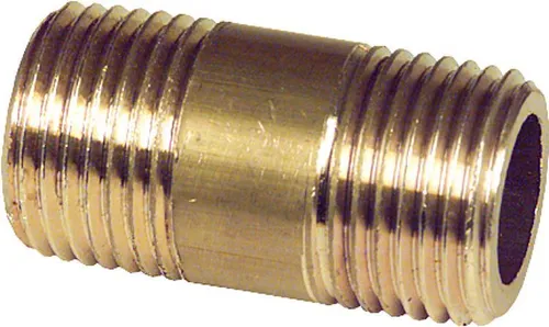 Messingfitting Rohrdoppelnippel DN15 (1/2