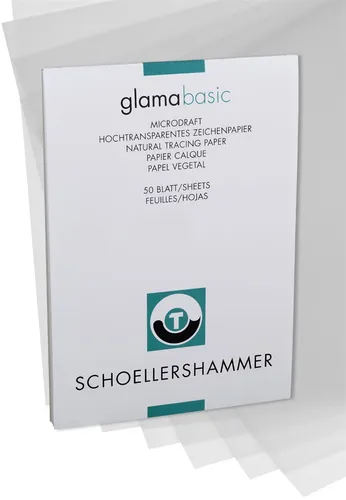 SCHÖLLERSHAMMER Zeichenpapierblock DIN A3 hochtransparent 50 Blatt