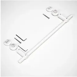 WITEN&NOCK Handtuchstange 46cm/56cm für Badheizkörper Ovalrohren Handtuchhalter Heizung weiß 56 cm