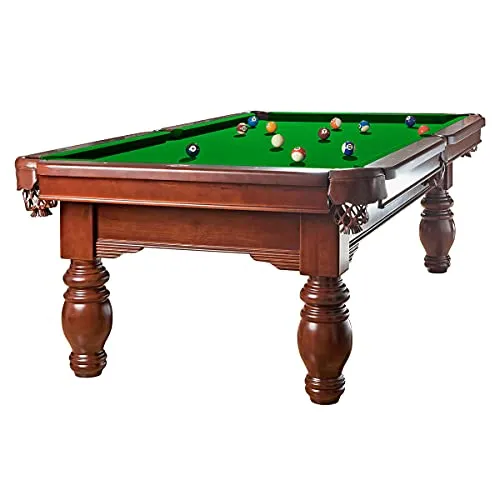 Billiard-Royal Billardtisch Pooltisch Modell Magdalena 9 ft. mit hochwertigem K-55 Bandengummi und freier Tuchwahl, Tuchfarbe:Yellow Green