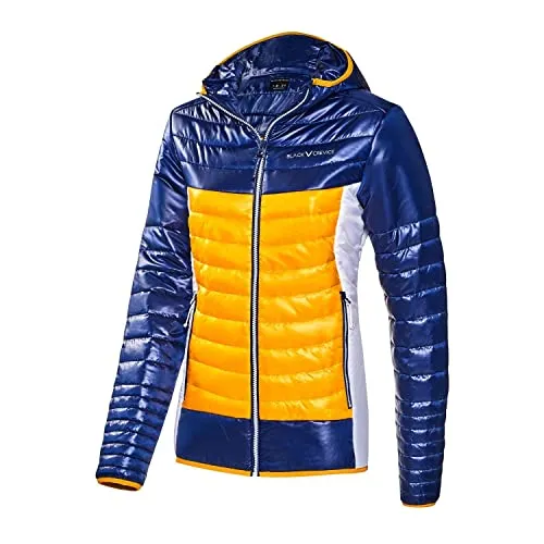 Black Crevice Damen Isolationsjacke, blau/gold, 40