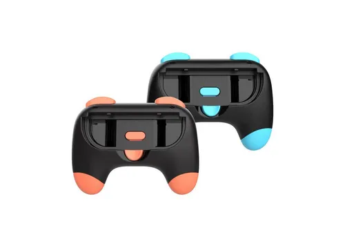 Wigento Handyhülle Für Nintendo Switch 2 Joy-Con 2er Set Controller-Griffe Mehrfarbig, Ergonomisch, Leicht, Rutschfest, Strapazierfähig