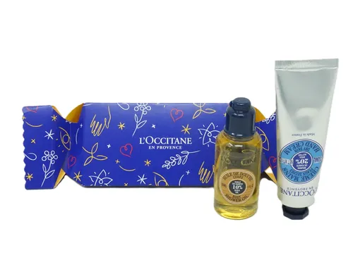 L'Occitane Shea Handcreme 30ml & Körperöl 35ml Set - Praktisches Set mit feuchtigkeitsspendender Handcreme und Körperöl für die tägliche Pflege. Ideal für geschmeidige Haut und ein angenehmes Hautgefühl.