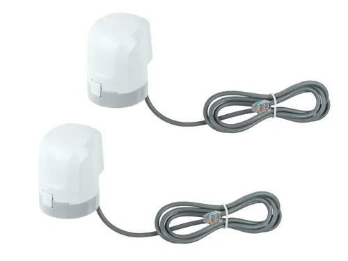HOMEMATIC IP Smart Home 153309A0, motorischer Stellantrieb für Fußbodenheizung, 2 Stück - Smart Home Lösung für die stufenlose Regelung von Fußbodenheizungsventilen. Spart bis zu 50 € Stromkosten durch effiziente Heizkessel-Auslastung und präzise Temperaturkontrolle.