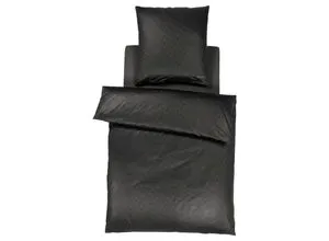 JOOP! Mako-Satin Bettwäsche Cornflower, schwarz, 135 cm in schwarz von JOOP!