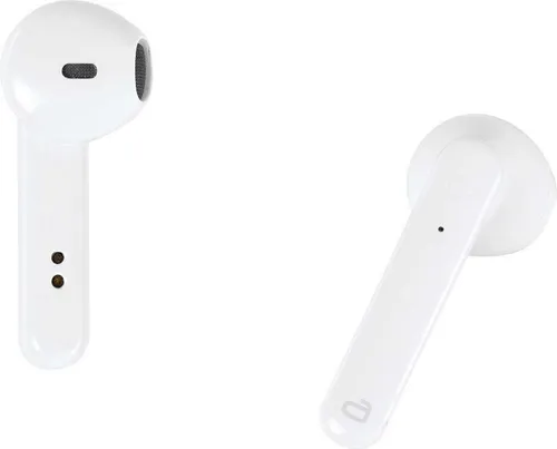Smart Pair In-Ear Kopfhörer weiß - Kabellose In-Ear Kopfhörer mit 14 Std. Spielzeit und ergonomischem Design. Perfekt für unterwegs oder beim Workout, inklusive Powerbank-Etui für 3 zusätzliche Ladezyklen.
