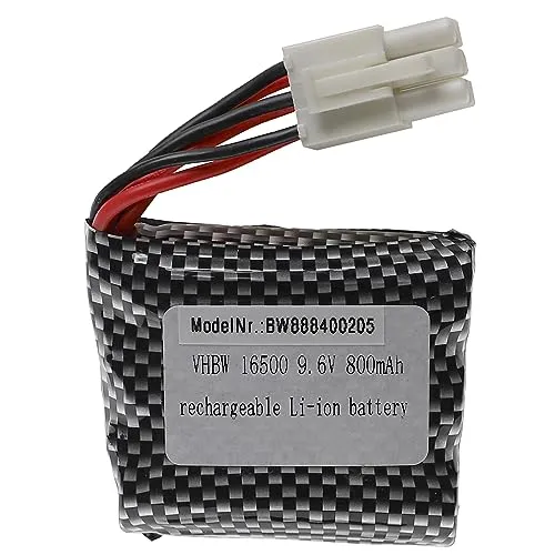 vhbw Akku kompatibel mit GPToys Foxx 9116, 9115, S912, S911 Modellbau (800mAh, 9,6V, Li-Ion, 54 x 48 x 16,5 mm, EL-6P)