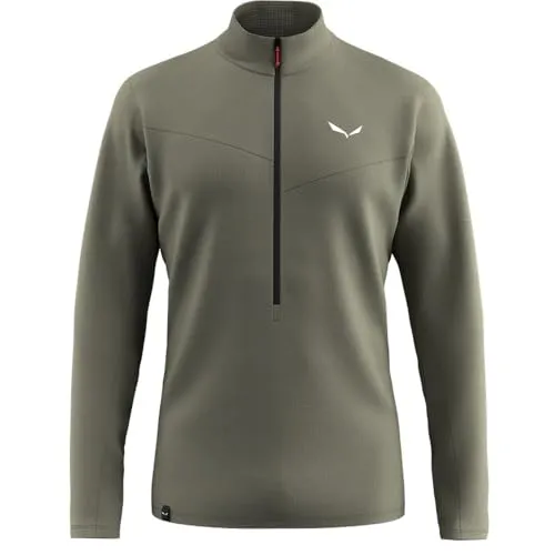Salewa Puez Cammino Polarlite Halfzip Jacket M, faded green, 2XL - Funktionsjacke für Herren, aus warmem Polarlite-Material, ideal für Outdoor-Aktivitäten bei kühlen Temperaturen.