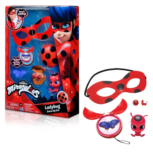 Miraculous Ladybug Dress Up Set - Verkleidungsset für kreative Rollenspiele, enthält Accessoires für unvergessliche Abenteuer im Ladybug-Universum.