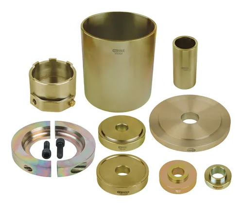 KS Tools Radlager-Satz 440.0160 - 9-teiliges Set für die Radlager-Montage an Renault, Nissan und Opel (2002-2010), ideal für professionelle Werkstätten und DIY-Projekte.