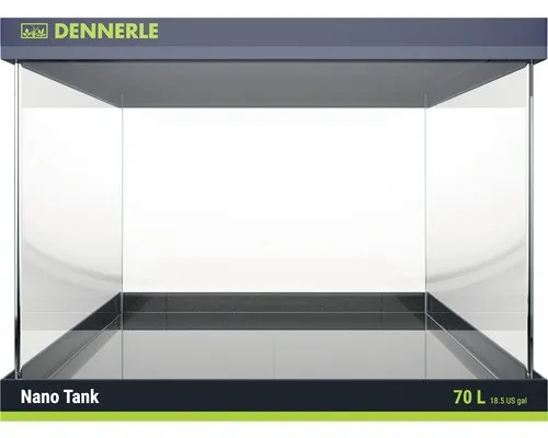 Dennerle 5595 Nano ScapersTank - 70 Liter Aquascaping Aquarium - Aquarien mit Panorama-Scheibe für beeindruckende Tiefenwirkung. Maße: 50 x 39 x 36 cm, inklusive Abdeckscheibe und wärmeisolierender Unterlage.