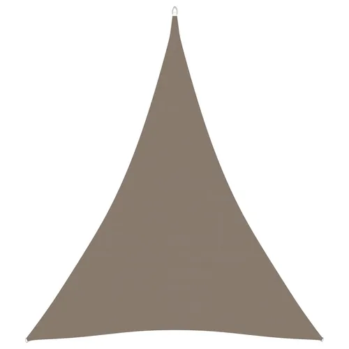 The Living Store Sonnensegel Oxford-Gewebe Dreieckig 5x6x6 m Taupe