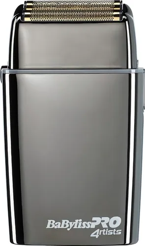 BaByliss PRO 4Artists Doppelfolienrasierer FOILFX gunsteel - Elektrischer Rasierer mit Vollmetallgehäuse, ultradünnem Doppelfolien-System und 11.000 Klingenbewegungen pro Minute für ein perfektes Rasurerlebnis.