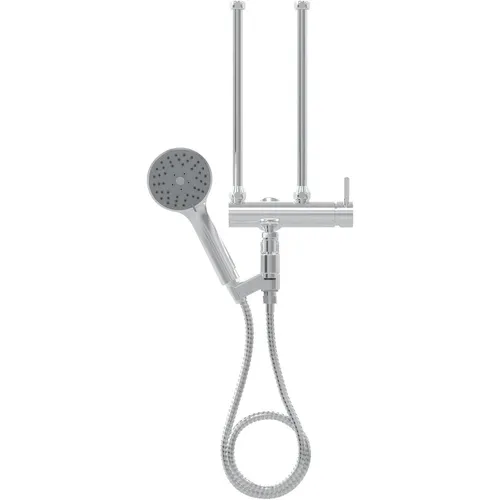 STIEBEL ELTRON Einhebel-Wandarmatur MEBD - Brausegarnituren mit Handbrause, ideal für Druck-Durchlauferhitzer und bietet eine druckfeste Betriebsweise für zuverlässigen Komfort.