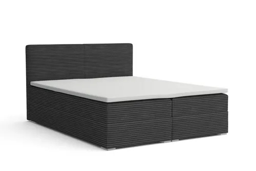 Deine Möbel 24 Boxspringbett LON III mit Bettkasten - Betten – Luxuriöses Boxspringbett mit praktischem Bettkasten und wählbaren Matratzen für optimalen Schlafkomfort. Edler Cordstoff in modernen Farben, pflegeleicht und langlebig.
