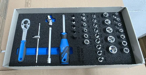 Gedore Werkzeugmodul CT1/3 Steckschlüssel-Satz 1/4 - 2308967 - Metallwerkzeug, hochwertiger Steckschlüssel-Satz mit 6,9 mm Antrieb für präzise und zuverlässige Anwendungen.