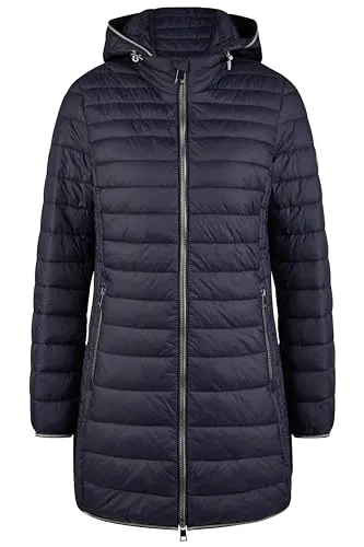 BARBARA LEBEK Jacke Stepp mit Kapuze (DE/NL/SE/PL, Numerisch, 40, Regular, Regular, Navy)