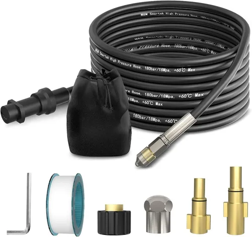 Rohrreinigungsschlauch für Kärcher, Lavor, Black & Decker SET Universell 30m