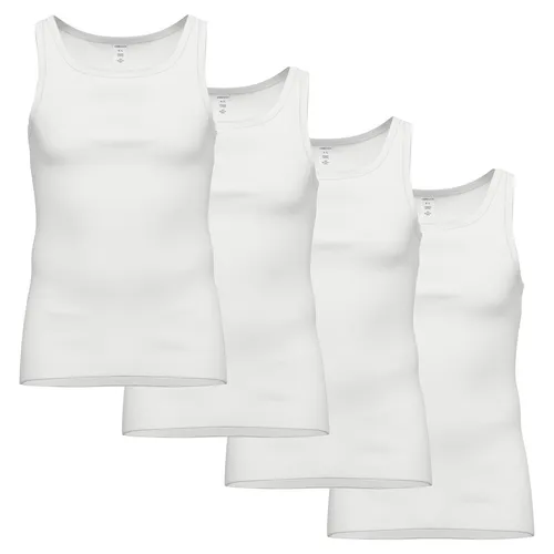 Feinripp Unterhemden 4er Pack Herren Unterhemd