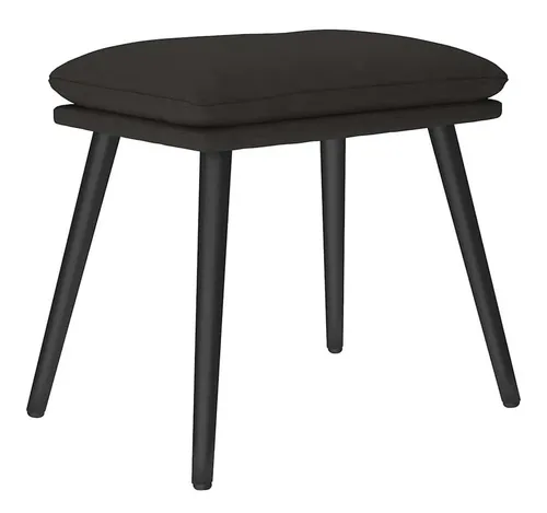 vidaXL Fußhocker Schwarz 45x29,5x35 cm