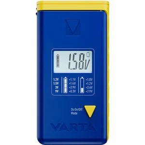 Varta Batterietester LCD, für Rund- und Knopfzellen, LC-Display