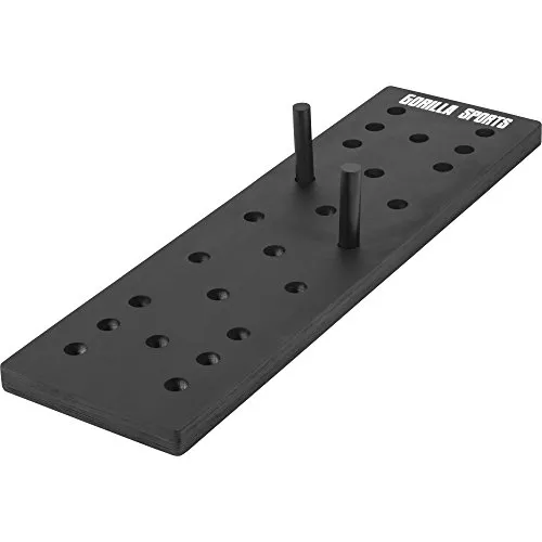 GORILLA SPORTS® Pegboard - Kletterbrett mit 2 Rundholzstäben, 24 Löcher, bis 500 kg belastbar - Entdecken Sie das GORILLA SPORTS Pegboard für effektives Ganzkörpertraining! Mit 24 Löchern und robustem Holz ist es ideal für Kraft- und Koordinationstraining zu Hause oder im Fitnessstudio.