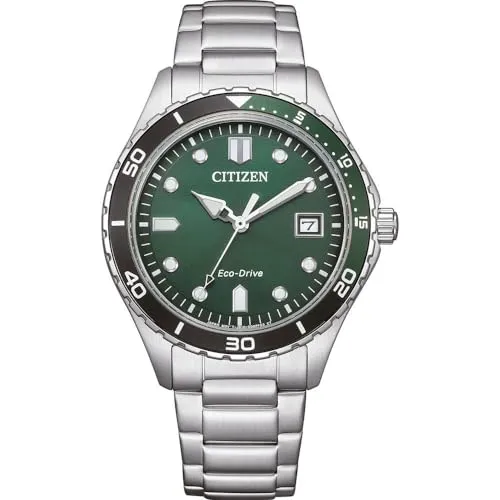 CITIZEN Herren Analog Quarz Uhr AW1828-80X - Armbanduhren für Herren, umweltfreundliches Eco Drive mit Edelstahl-Armband und eleganter Optik.