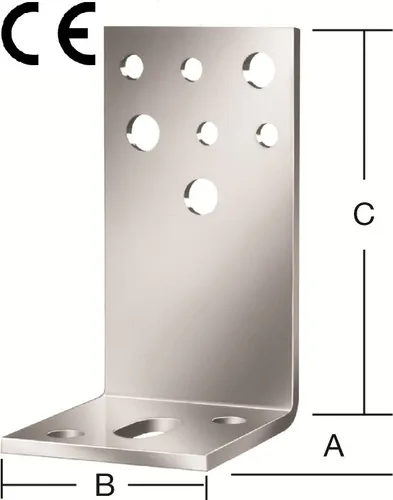 Vormann Aufschr.Stützsch 70 x 60 x 110 mm, feuerverzinkt mit CE - Robuster Stützenschuh aus feuerverzinktem Stahl, ideal für Pfosten mit 70 mm Kantenlänge. Bietet hohe Stabilität und ist aufschraubbar für einfache Montage.