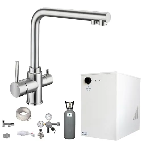 BieTal BT-30U Wassersprudler – 3-Wege Tafelwassergerät mit Kühlung