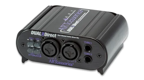 ART Dualxdirect Aktive Dual DI Box - Studio & Recording, vielseitig einsetzbar mit Phantom Power oder Batterie, ideal für hochwertige Signalwandlung und maximale Klangqualität