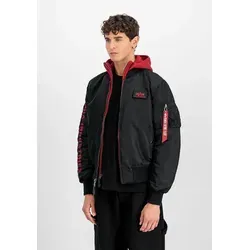 ALPHA INDUSTRIES Herren MA-1 D-Tec SE Bomberjacke in rot von Alpha Industries