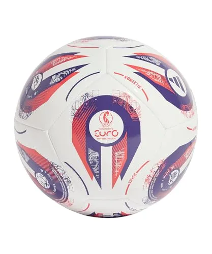 adidas Unisex ADULTWOMEN SS EURO25 Club Ball in weiß von adidas