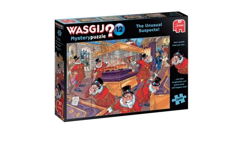 Jumbo Spiele 1119801826 Wasgij Mystery 12 - 1000 Teile Puzzle, spannende Rätsel für Erwachsene und idealer Zeitvertreib