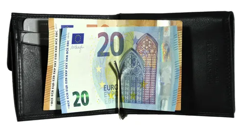 Jockey Club Echt Leder Dollar Clip Geldklammer - Herren Geldclip aus hochwertigem Leder mit RFID-Blockierung für sicheren Schutz Ihrer Karten, ideal für stilbewusste Männer.