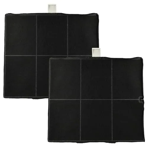 vhbw 2x Aktivkohlefilter kompatibel mit Siemens LC46650, LC46950, LZ51300, LZ51351, LZ52050, VVZ52V30 Dunstabzugshaube - 25,5 x 22,5 x 2,3 cm