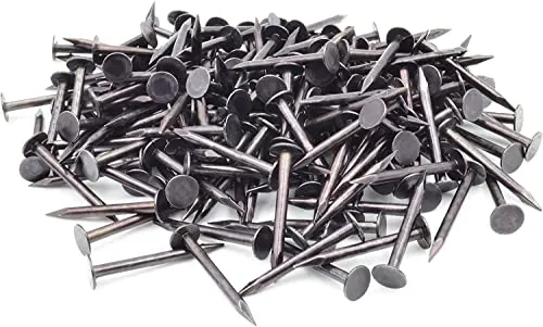 Design61 50g Kammzwecken 1,6 x 16 mm Nägel Großer Rundkopf Lange Scharfe Spitzen gebläut (ca. 190 Stück)